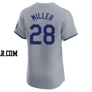 Bobby Miller Men's Los Angeles Dodgers Gray Elite Road Jersey