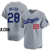 Bobby Miller Men's Los Angeles Dodgers Gray Limited Away Jersey