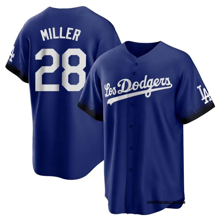 Bobby Miller Men's Los Angeles Dodgers Royal Replica 2021 City Connect Jersey