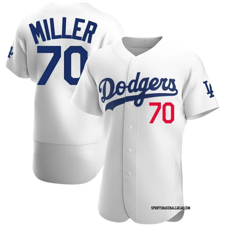 Bobby Miller Men's Los Angeles Dodgers White Authentic Home Jersey