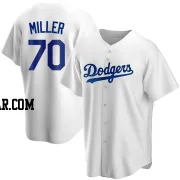 Bobby Miller Men's Los Angeles Dodgers White Replica Home Jersey