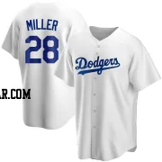 Bobby Miller Men's Los Angeles Dodgers White Replica Home Jersey