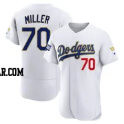 Bobby Miller Men's Los Angeles Dodgers White/Gold Authentic 2021 Gold Program Player Jersey