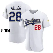 Bobby Miller Men's Los Angeles Dodgers White/Gold Authentic 2021 Gold Program Player Jersey