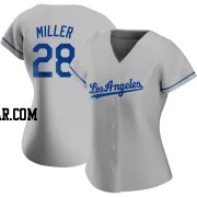 Bobby Miller Women's Los Angeles Dodgers Gray Replica Road Jersey