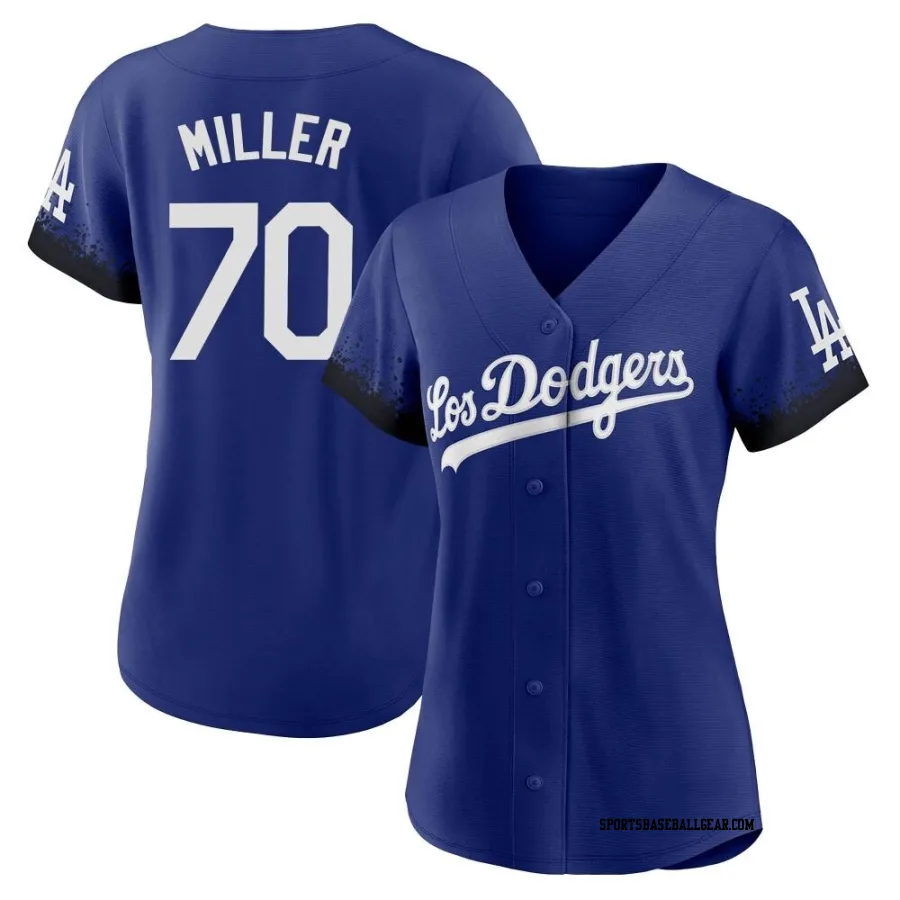 Bobby Miller Women's Los Angeles Dodgers Royal Authentic 2021 City Connect Jersey