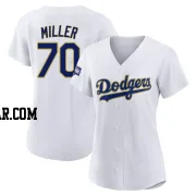 Bobby Miller Women's Los Angeles Dodgers White/Gold Authentic 2021 Gold Program Player Jersey