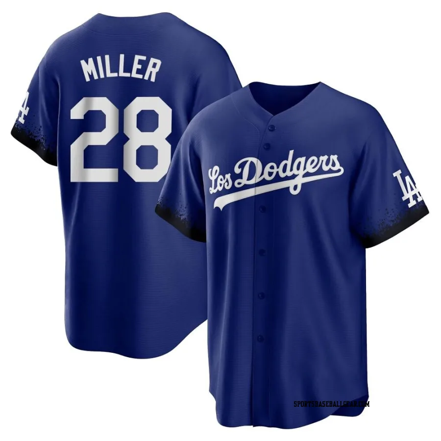 Bobby Miller Youth Los Angeles Dodgers Royal Replica 2021 City Connect Jersey