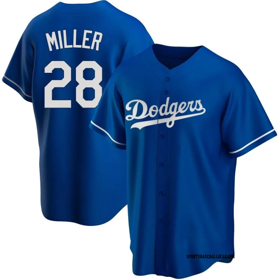 Bobby Miller Youth Los Angeles Dodgers Royal Replica Alternate Jersey