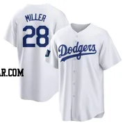 Bobby Miller Youth Los Angeles Dodgers White Replica 2024 World Tour Seoul Series Home Jersey