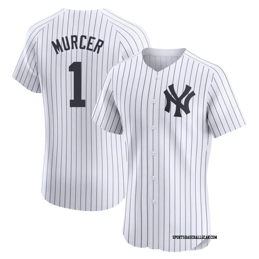 Bobby Murcer Men's New York Yankees White Elite Home Jersey