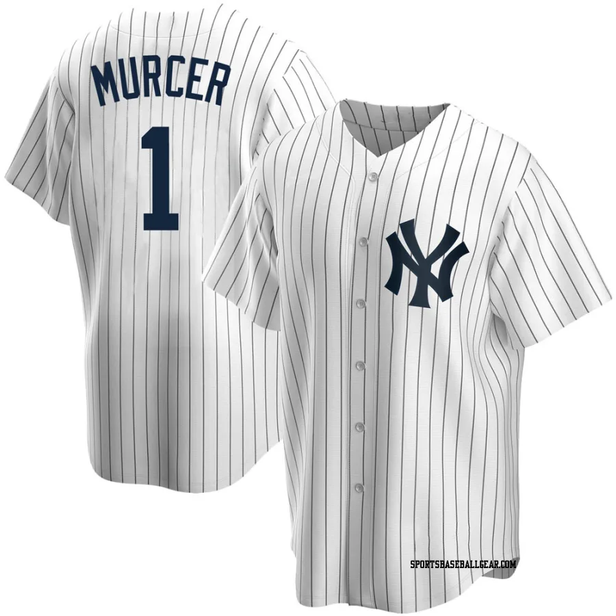 Bobby Murcer Men's New York Yankees White Replica Home Jersey