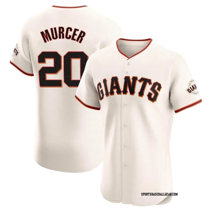 Bobby Murcer Men's San Francisco Giants Cream Elite Home Jersey