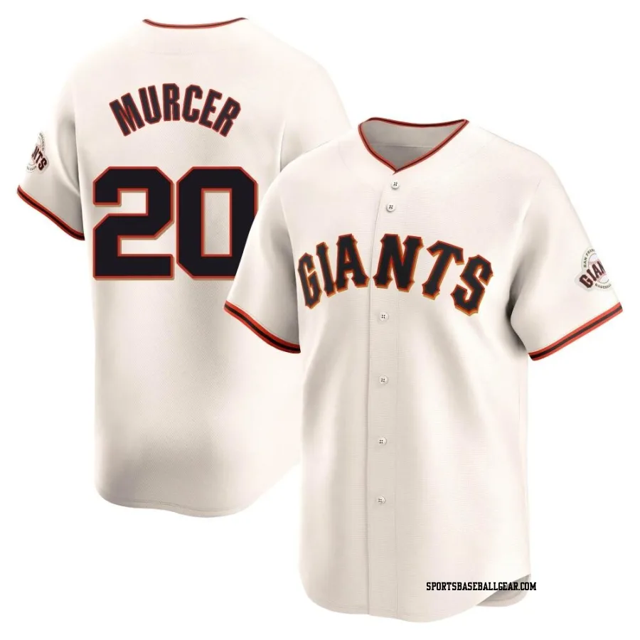 Bobby Murcer Men's San Francisco Giants Cream Limited Home Jersey