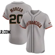 Bobby Murcer Men's San Francisco Giants Gray Elite Road Jersey