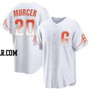 Bobby Murcer Men's San Francisco Giants White Replica 2021 City Connect Jersey