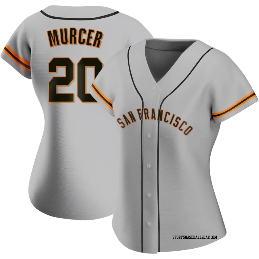 Bobby Murcer Women's San Francisco Giants Gray Replica Road Jersey