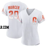 Bobby Murcer Women's San Francisco Giants White Authentic 2021 City Connect Jersey