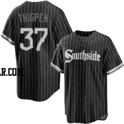 Bobby Thigpen Men's Chicago White Sox Black Replica 2021 City Connect Jersey