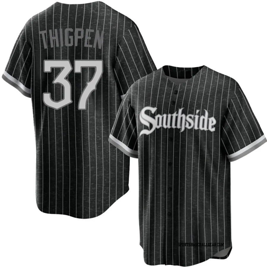 Bobby Thigpen Men's Chicago White Sox Black Replica 2021 City Connect Jersey