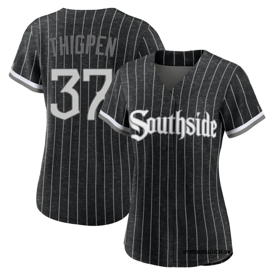 Bobby Thigpen Women's Chicago White Sox Black Authentic 2021 City Connect Jersey