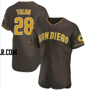 Bobby Tolan Men's San Diego Padres Brown Authentic Road Jersey