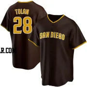 Bobby Tolan Men's San Diego Padres Brown Replica Road Jersey