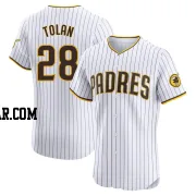 Bobby Tolan Men's San Diego Padres White Elite Home Jersey