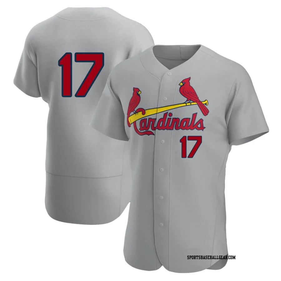 Bobby Tolan Men's St. Louis Cardinals Gray Authentic Road Jersey