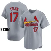 Bobby Tolan Men's St. Louis Cardinals Gray Limited Away Jersey