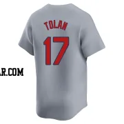 Bobby Tolan Men's St. Louis Cardinals Gray Limited Away Jersey