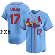 Bobby Tolan Men's St. Louis Cardinals Light Blue Limited Alternate Jersey