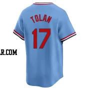 Bobby Tolan Men's St. Louis Cardinals Light Blue Limited Cooperstown Collection Jersey