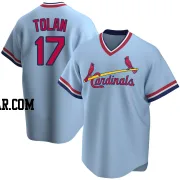 Bobby Tolan Men's St. Louis Cardinals Light Blue Replica Road Cooperstown Collection Jersey