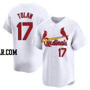 Bobby Tolan Men's St. Louis Cardinals White Limited Home Jersey