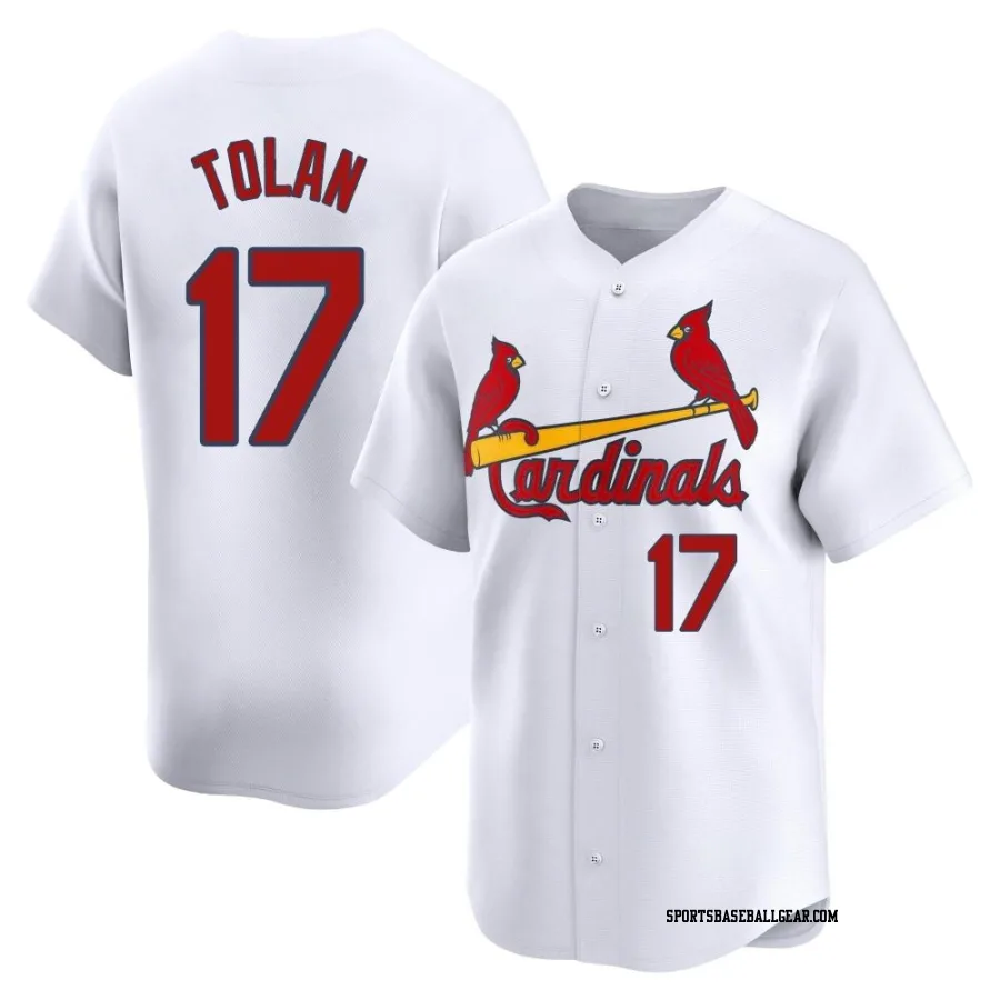 Bobby Tolan Men's St. Louis Cardinals White Limited Home Jersey