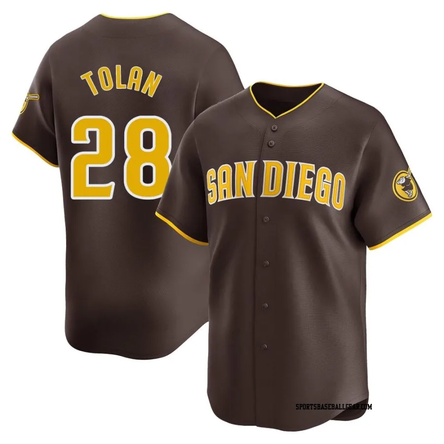 Bobby Tolan Youth San Diego Padres Brown Limited Away Jersey