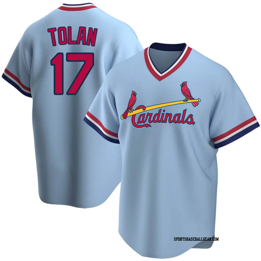 Bobby Tolan Youth St. Louis Cardinals Light Blue Replica Road Cooperstown Collection Jersey