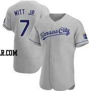 Bobby Witt Jr. Men's Kansas City Royals Gray Authentic Road Jersey