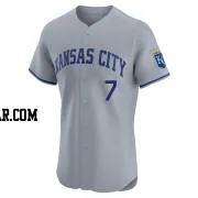 Bobby Witt Jr. Men's Kansas City Royals Gray Elite Road Jersey