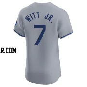 Bobby Witt Jr. Men's Kansas City Royals Gray Elite Road Jersey