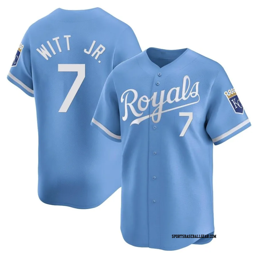 Bobby Witt Jr. Men's Kansas City Royals Light Blue Limited Alternate Jersey