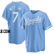 Bobby Witt Jr. Men's Kansas City Royals Light Blue Replica 2022 Alternate Jersey