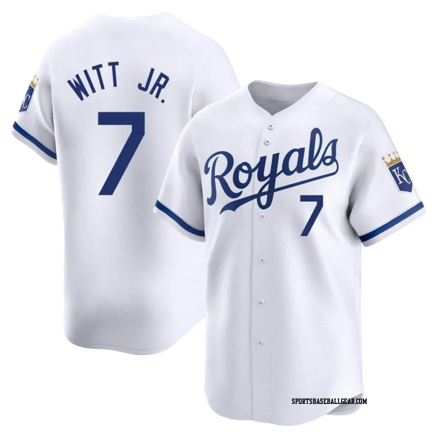 Bobby Witt Jr. Men's Kansas City Royals White Limited Home Jersey