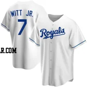 Bobby Witt Jr. Men's Kansas City Royals White Replica Home Jersey