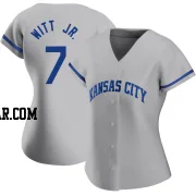 Bobby Witt Jr. Women's Kansas City Royals Gray Authentic 2022 Road Jersey