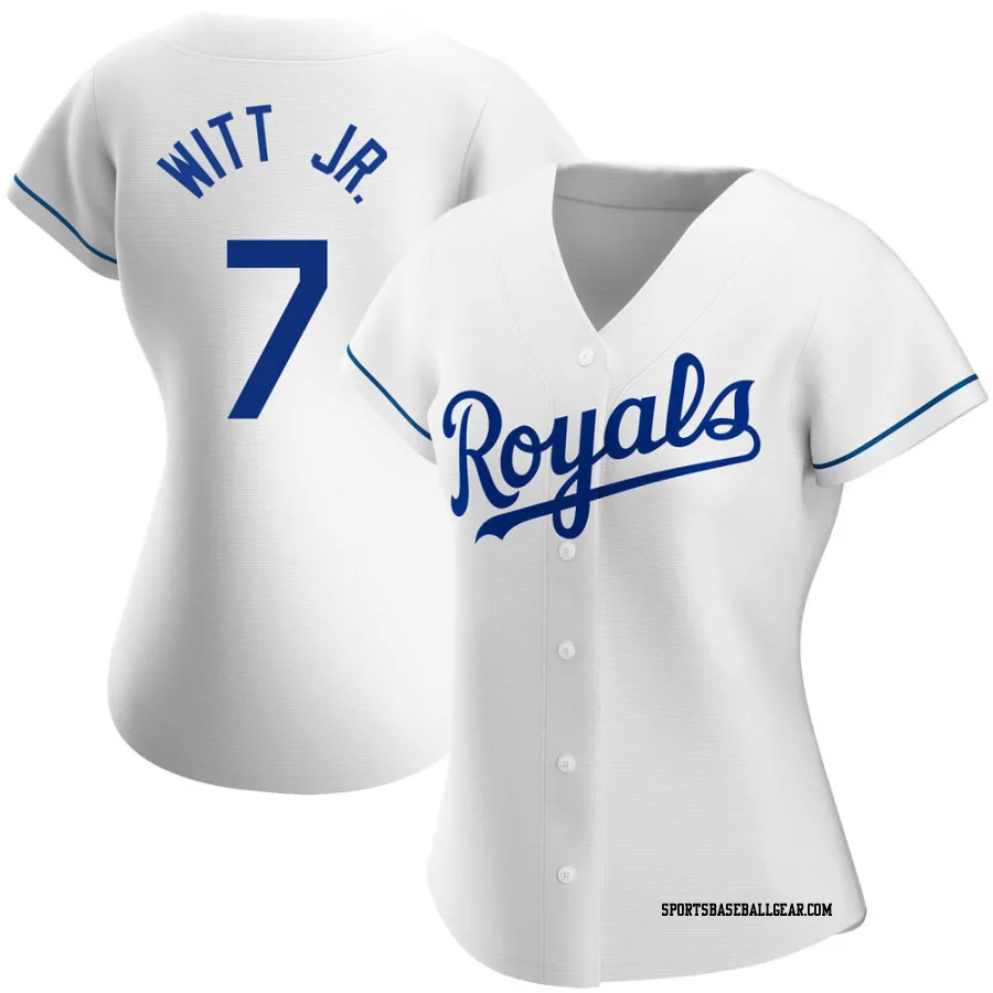 Bobby Witt Jr. Women's Kansas City Royals White Authentic Home Jersey