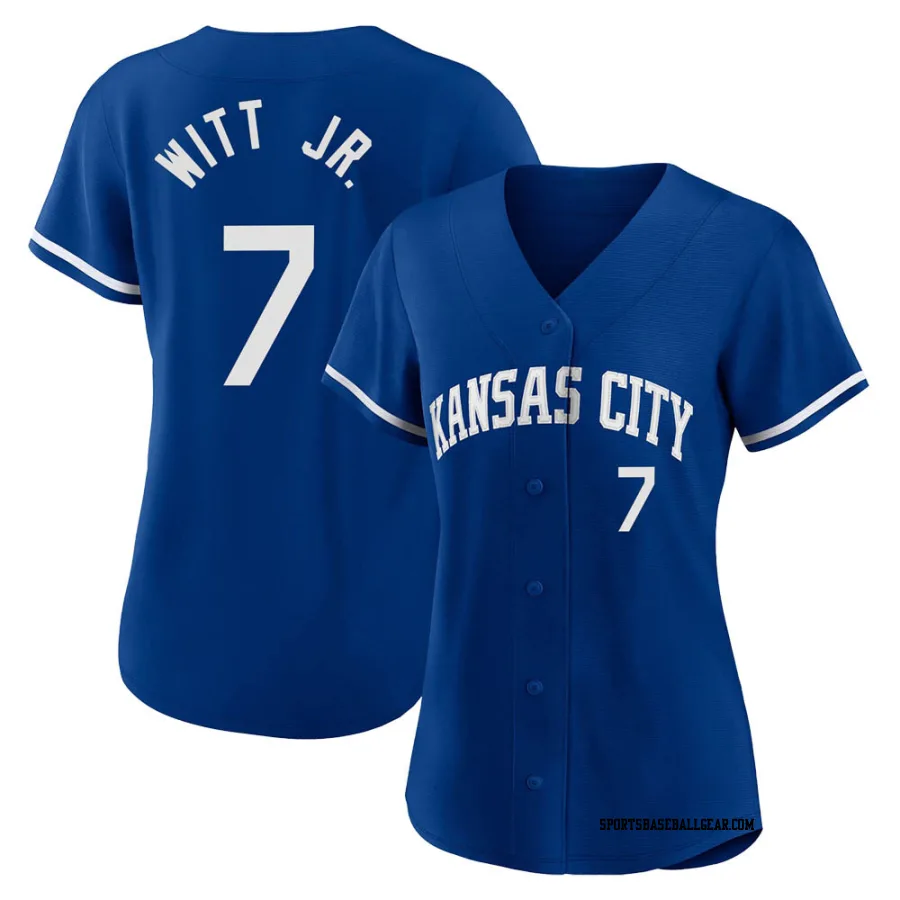 Bobby Witt Jr. Youth Kansas City Royals Royal Replica 2022 Alternate Jersey