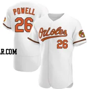 Boog Powell Men's Baltimore Orioles White Authentic Home Jersey