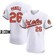 Boog Powell Men's Baltimore Orioles White Elite Home Jersey